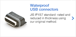 Waterproof USB connectors