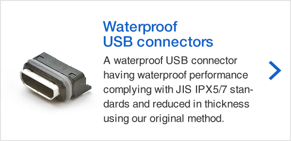 Waterproof USB connectors